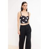 TRENDYOLMILLA Zenski top Tprss26Bs00002, Crna Cene