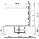 Hanah home TV polica Menevis L3010
