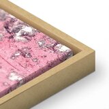  Slika - Figure on Pink Background (1-part) - Female Silhouette in Marble 80x120 U prirodnom drvenom okviru | shoptok.hr