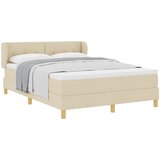  s opruga kutije s uzglavljem Krema 140 x 190 cm tkanina | shoptok.hr