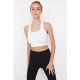 Trendyol White Square Collar Back Detailed Support Sports Bra Cene