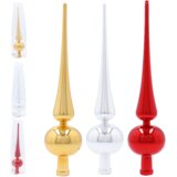 Molarem Home Vrh za božićno drvce - 30 cm, srebrna Slike