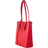 Fashionhunters Red city shoulder bag with handles