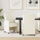 vidaXL Trpezarijske stolice 2 pcs Krema 58 x 67 x 97 cm Baršun Cijene