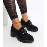 VINCEZA Black leather-lined derby shoes | Shoptok.si