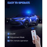 DINFU modra LED opozorilna rotacijska luč z daljinskim upravljanjem | Shoptok.si