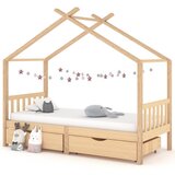 The Living Store Otroški posteljni okvir s predali trdna borovina 90x200 cm - Otroški Posteljni Okvir, (21577050) | Shoptok.si