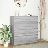 vidaXL Komoda siva sonoma 100x35x99 cm konstruiran les | Shoptok.si