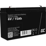 AGM40 svinčeni akumulator 6 v 15 ah svinčevo-koprenast (š x v x g) 151 x 100 x 94 mm ploščati vtič\, 6\,35 mm obstojnostni cikel\, brez vzdrževanja, (20438491)