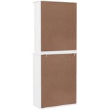  Visoka komoda ALTA bijela 77 x 35 x 188 cm od masivne borovine | shoptok.hr