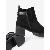 Shelvt Black ankle boots with a buckle on a stable heel | Shoptok.si