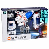  Svemirski brod za igru sa raketom i astronautom - bijelo/plavo/narančasti | Shoptok.si