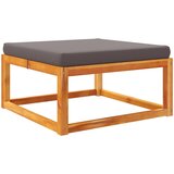  Vrtni tabure s jastukom 65x65x29 cm od masivnog drva bagrema | shoptok.hr
