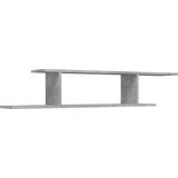  Stenska TV polica betonsko siva 125x18x23 cm iverna plošča, (20765130) | Shoptok.si