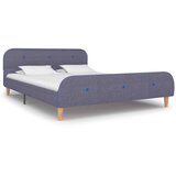 vidaXL Okvir kreveta bez madraca svjetlosiva tkanina 135x190 cm Cijene