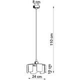 Nice Lamps Bijela viseća svjetiljka s metalnim sjenilom ø 24 cm Rossario – | shoptok.hr