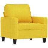  The Living Store Fotelj svetlo rumen 60 cm blago - Fotelj, (21449155) | Shoptok.si