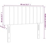  LED uzglavlje ružičasto 80 x 5 x 78/88 cm baršunasto | shoptok.hr