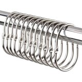 INF Obročki za zavese / Obročki za zavese za tuš 12 pak Silver, (21779099) | Shoptok.si