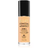 Milani Conceal + Perfect 2-in-1 Foundation And Concealer tekući puder 02 Natural 30 ml