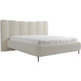 MID.YOU OBLAZINJENA POSTELJA 140 cm x 200 cm , les, tekstil naravne barve | Shoptok.si