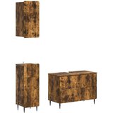  Set za kupaonicu od 3 dijela ZWOLLE Dimljeni hrast | shoptok.hr