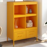 vidaXL Visoka omara gorčično rumena 68x39x101,5 cm valjano jeklo Cene