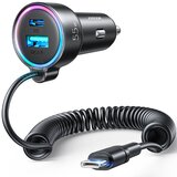 Dardanar Hitri avtomobilski polnilnik 3 v 1 s kablom USB Type-C 1,5 m 55 W črn, (21198820) Cene