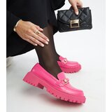 Gemre Dark pink loafers with a buckle Lasima | Shoptok.si