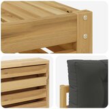  Set vanjskih sofa 8 kom. Bijela i antracit Čvrsto drvo akacije | shoptok.hr
