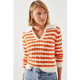 Bianco Lucci hair polo neck sweater