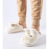 Gemre White warm slippers with reindeer ears Cijene