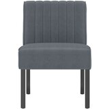  Niska stolica tamnosiva baršunasta | shoptok.hr