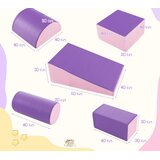  Penasti gradniki, mehka igrala, 5 kosov - vijolično/roza barve | Shoptok.si