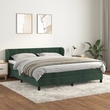  The Living Store Box spring postelja z vzmetnico temno zelena 180x200 cm žamet - Box Spring Postelja, (21492360) | Shoptok.si