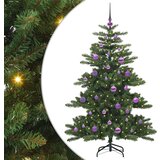 vidaXL Umjetno božićno drvce s nogom with LEDs s stalakom 150cm PVC | shoptok.hr
