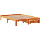  Okvir kreveta s ladicama bez madraca vosak smeđi 135x190 cm | Eponuda.com