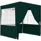 vidaXL Profesionalni šator za zabave 2,5 x 2,5 m zeleni 90 g/m² | shoptok.hr