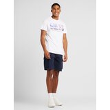 Guess Majica 'CITY OF PALMS' ljubičasto plava / rosé / bijela | shoptok.hr