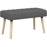  Klupa s utorima Tamnosiva 80 x 40 x 46 cm Tkanina | shoptok.hr