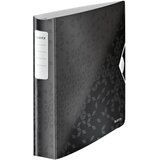 Leitz Mapa A4 PP 4-obroči wow Active, trde platnice, črna | Shoptok.si