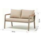Hanah home Parma Beige Garden Lounge Set | ePonuda.com