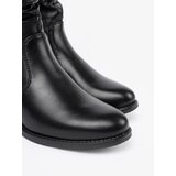 Shelvt Comfortable black ankle boots with ruffles | shoptok.hr
