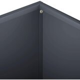  Vrtna saksija 2 kom. Antracit 40 x 40 x 30 cm Čelična vrata | shoptok.hr