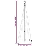  Božićno drvce sa šiljkom i 310 LED žarulja tople bijele 300 cm | shoptok.hr