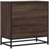  Noćni ormarić smeđi hrast 60x31x60 cm Konstruirano drvo i metal | shoptok.hr