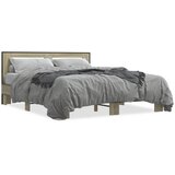  The Living Store Posteljni okvir sonoma hrast 160x200 cm inž. les in kovina - Posteljni Okvir, (21501064) | Shoptok.si