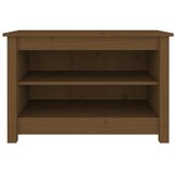  Klupa za cipele boja meda 70 x 38 x 45,5 cm od masivne borovine | Eponuda.com