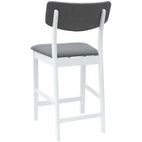  Trpezarijske stolice 2 pcs Bijelo 48 x 49 x 95 cm - Bijela i siva | shoptok.hr
