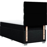  Krevet s oprugama i madracem crni 100 x 200 cm od tkanine | shoptok.hr